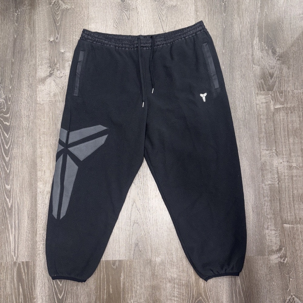 Nike Kobe Winterized Fleece Pants IM4866-010 Black/White Men's Size XXL